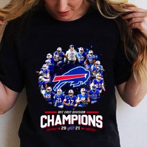 Funny Team Buffalo Bills Signatures AFC East Division Champions 2021 shirt 4