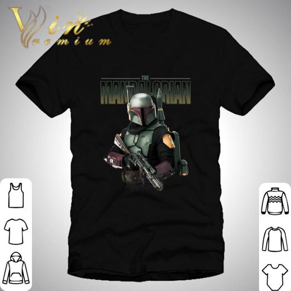 Star Wars The Mandalorian Boba Fett Logo Portrait R15 shirt 1