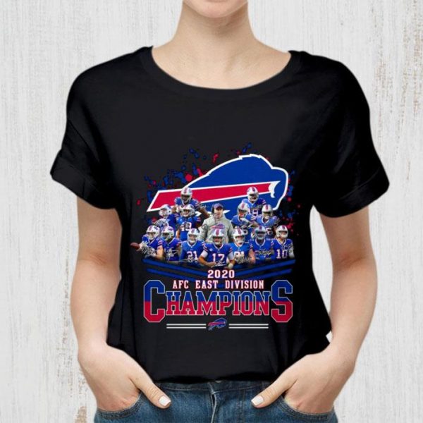 Premium Buffalo Bills Signatures 2020 AFC East Division champions shirt 2