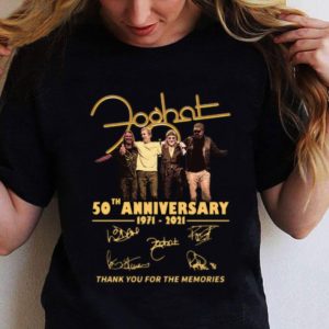 Hot Foghat Band 50th Anniversary 1971-2021 Signatures shirt 4
