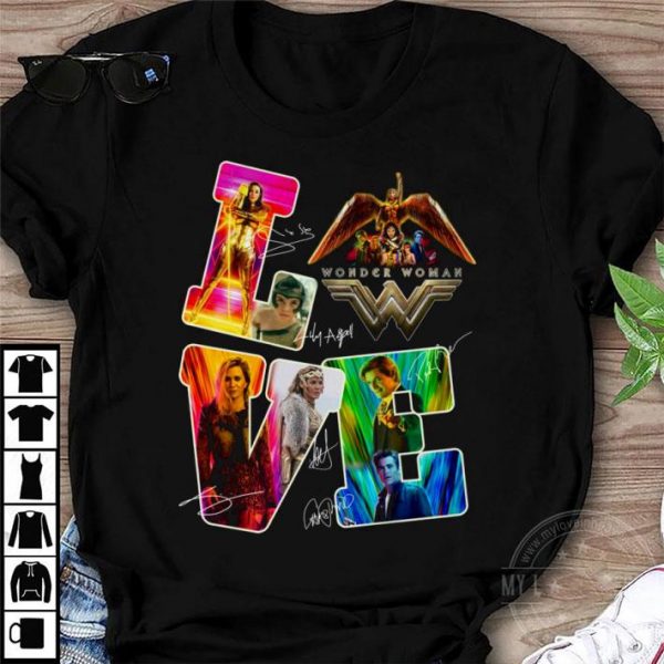 Logo Wonder Woman 1984 Signatures Lover shirt 1