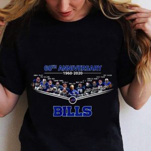 Hot 60th Anniversary 1960-2020 Buffalo Bills Signatures shirt 4