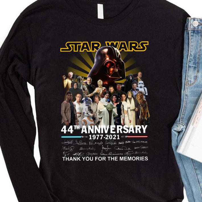 Premium All character Star Wars 44th Anniversary 1977-2021 Signatures shirt