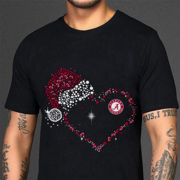Best Santa Alabama Crimson Tide Heart Christmas shirt 3