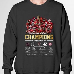 Best Alabama Crimson Tide Signatures 2020 Iron Bowl Champions 42-13 shirt 5