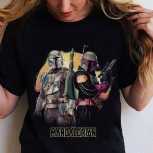 Official Star Wars The Mandalorian & Boba Fett Team Up R15 shirt 4