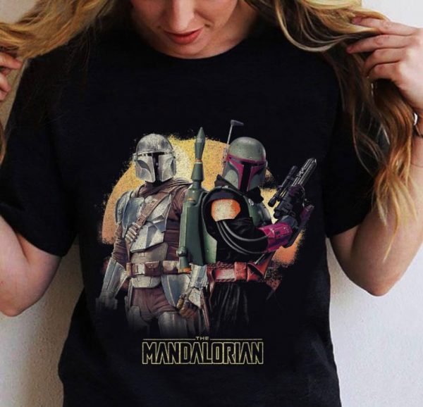 Official Star Wars The Mandalorian & Boba Fett Team Up R15 shirt 2