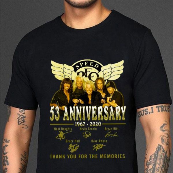 Premium Kevin Cronin REO Speedwagon 53 anniversary 1967-2020 Signatures shirt 3
