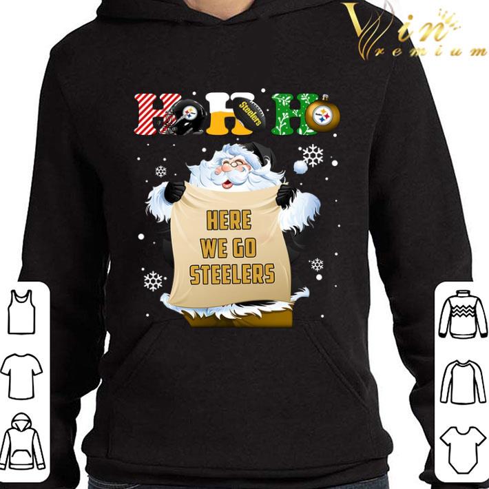 Santa Claus Ho Ho Ho Here We Go Pittsburgh Steelers Christmas shirt 9 Santa Claus Ho Ho Ho Here We Go Pittsburgh Steelers Christmas shirt