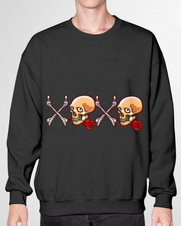 Hot XOXO skulls and crossbones shirt 3