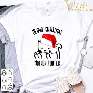 Santa Cat Meowy Christmas Mother Fluffer shirt 5