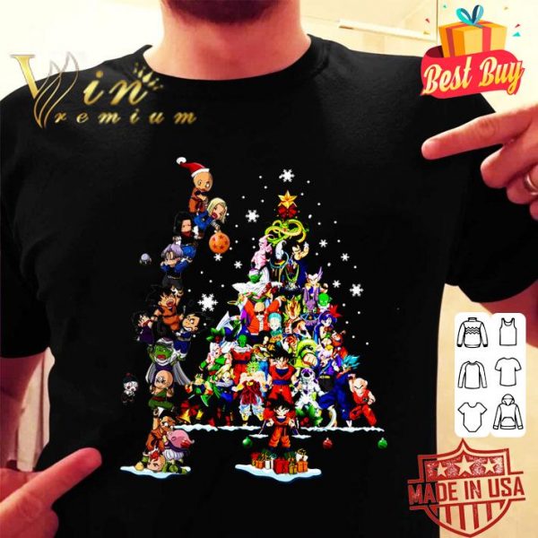 Son Goku Dragon Ball Z Characters Christmas Tree shirt 2