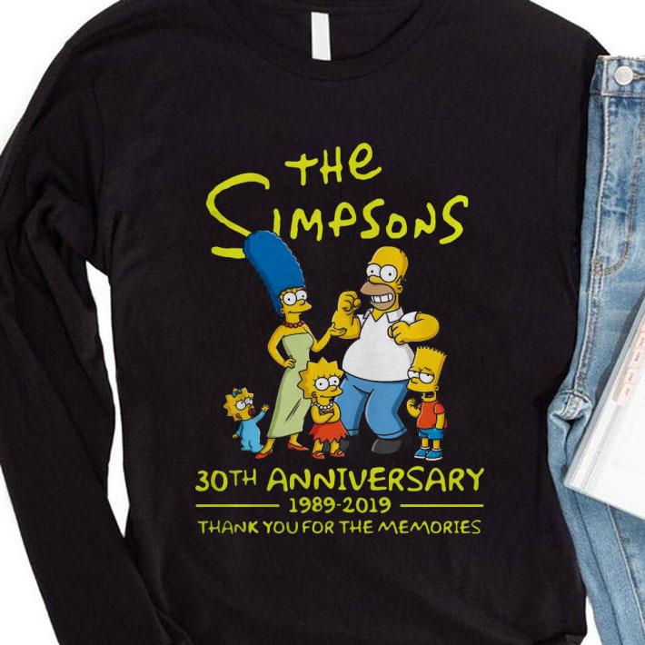 The Simpsons TV Series 30th Anniversary 1989-2019 Thank You For The Memories shirt 9 The Simpsons TV Series 30th Anniversary 1989-2019 Thank You For The Memories shirt