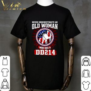 Never Underestimate An Old Woman Who Has A DD 214 Dog tag shirt 4
