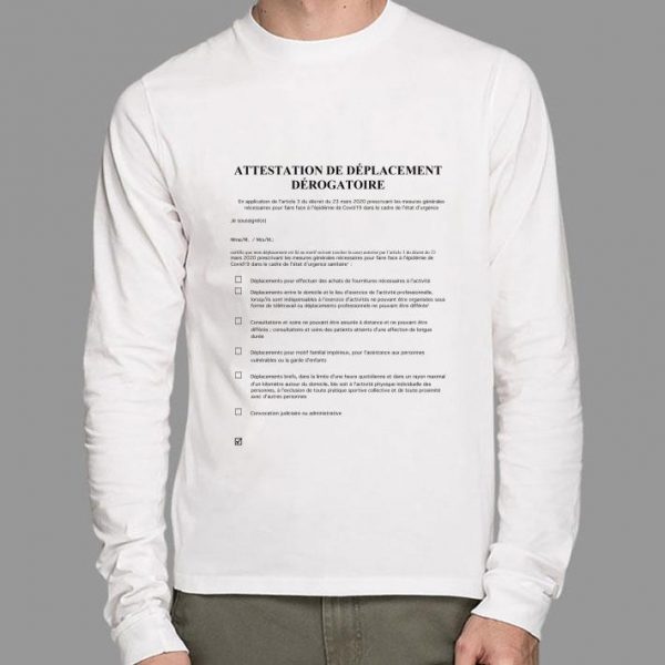 Best Attestation De Deplacement Derogatoire shirt 2