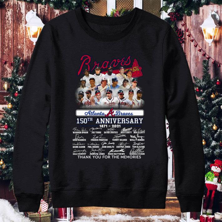 Hot Atlanta Braves 150th Anniversary 1871-2021 Signatures shirt