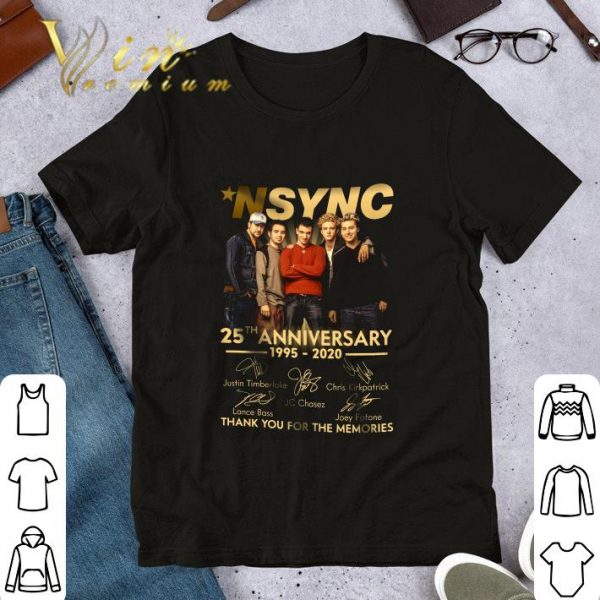 Premium NSYNC 25th anniversary 1995-2020 Signatures JC Chasez shirt 1