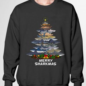 Awesome Sharks Merry Sharkmas Christmas Tree 2020 shirt 5