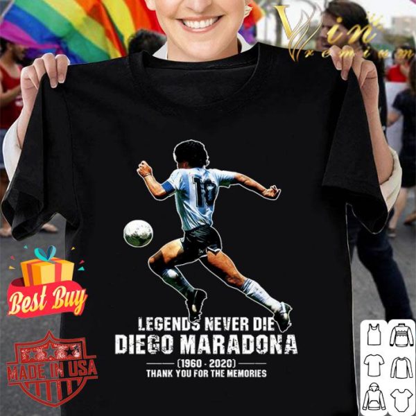 Legends Never Die Diego Maradona 1960-2020 shirt 1