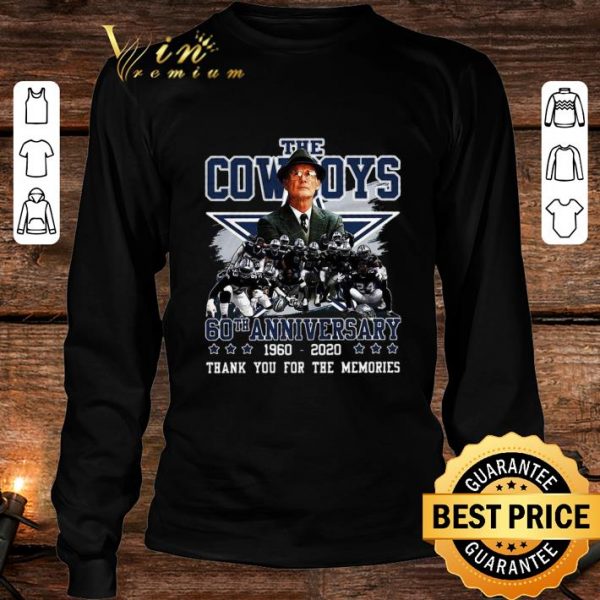 Hot The Dallas Cowboys 60th Anniversary 1960-2020 shirt 3