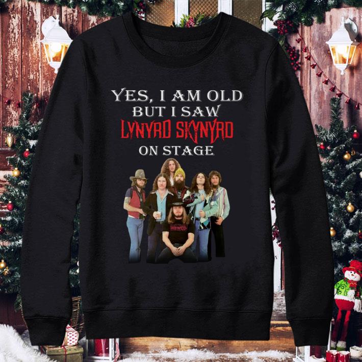 Yes I am old but I saw Lynyrd Skynyrd band on stage shirt