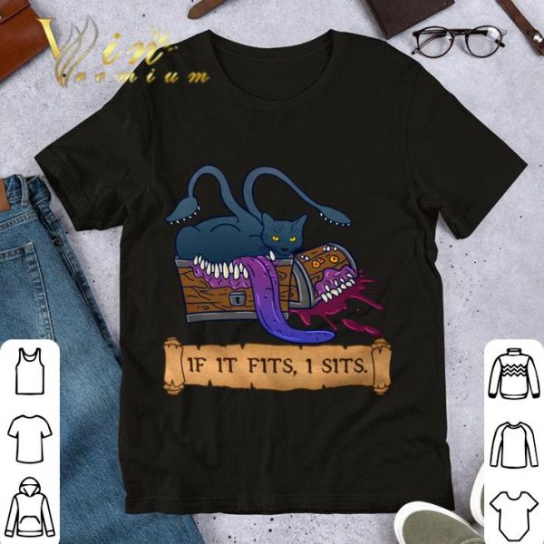 Premium Cat If It Fits I Sits shirt 1