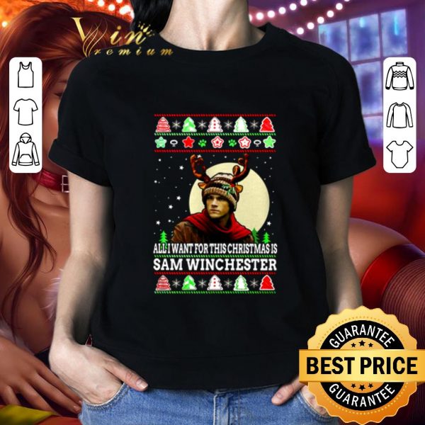 Premium Supernatural All I Want For This Christmas Is Sam Winchester Ugly shirt 2