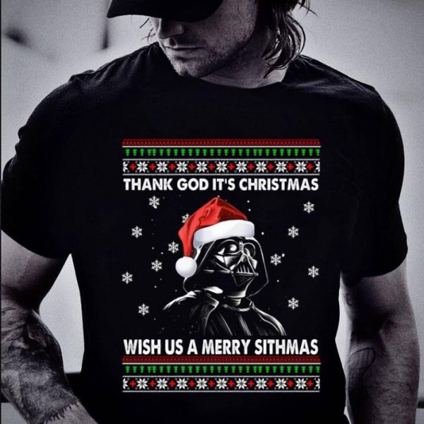 Awesome Star Wars Darth Vader Wish Us A Merry Sithmas Ugly Christmas shirt 2