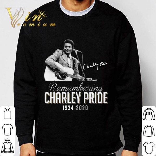Remembering Charley Pride 1934-2020 Signature shirt 3