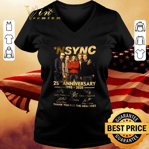 Premium NSYNC 25th anniversary 1995-2020 Signatures JC Chasez shirt 3