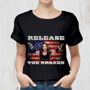 Premium Sidney Powell Release The Kraken Trump American flag shirt 4