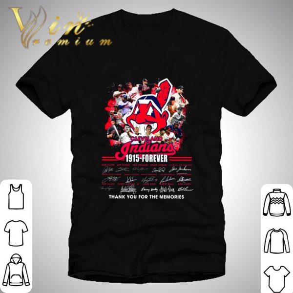 Cleveland Indians 1915-Forever Signatures Thank You Memories shirt 1