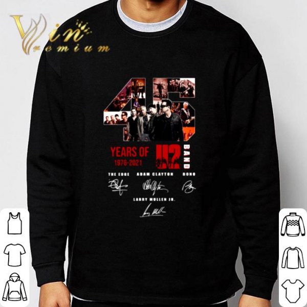 Thank You 45 Years Of 1976-2021 U2 Band Signatures shirt 3