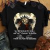 Premium Supernatural 2005-2021 15 seasons 327 episodes Signatures Sam and Dean shirt 7