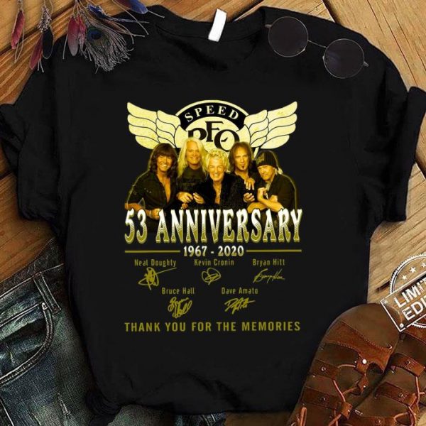 Premium Kevin Cronin REO Speedwagon 53 anniversary 1967-2020 Signatures shirt 1