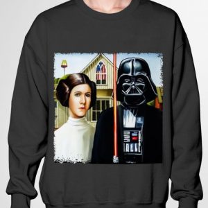 Hot Princess Leia Darth Vader American Gothic shirt 5
