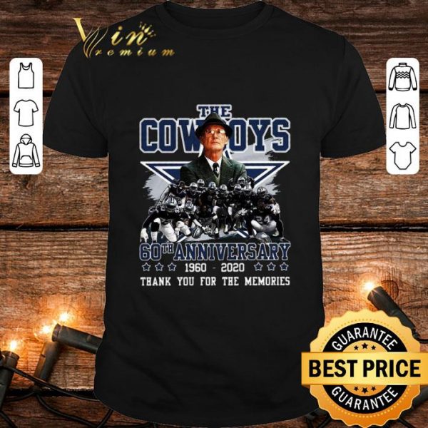 Hot The Dallas Cowboys 60th Anniversary 1960-2020 shirt 1