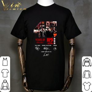 Thank You 45 Years Of 1976-2021 U2 Band Signatures shirt 4