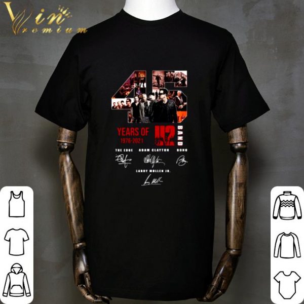 Thank You 45 Years Of 1976-2021 U2 Band Signatures shirt 2