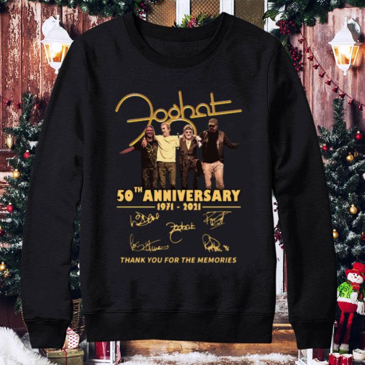 Hot Foghat Band 50th Anniversary 1971-2021 Signatures shirt