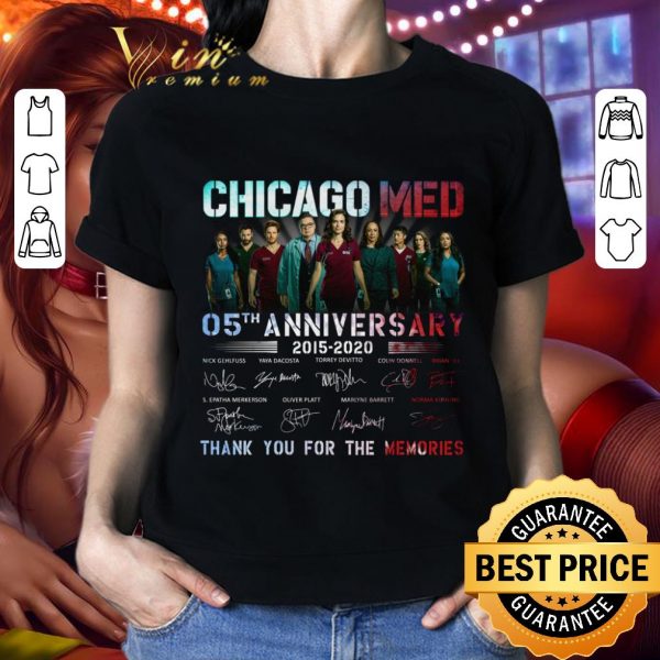 Original 05th Anniversary 2015-2020 Chicago Med TV Series Characters Signed shirt 2