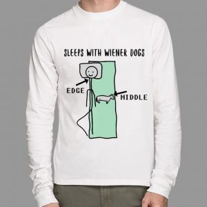Premium Sleeps With Wiener Dogs Edge Middle shirt 4