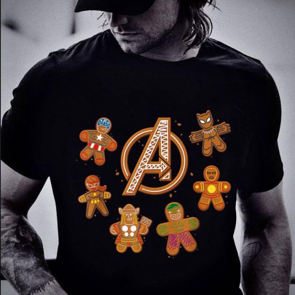 Premium Marvel Avengers Gingerbread Cookies Christmas shirt 2