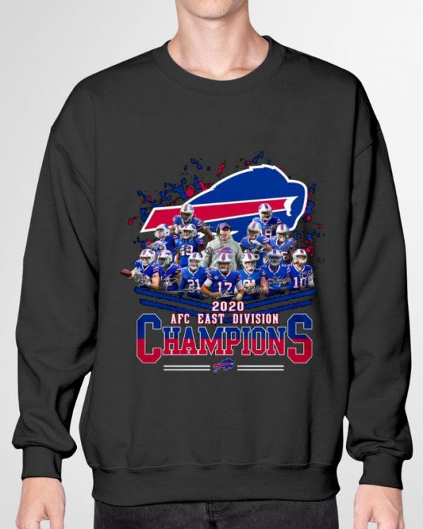 Premium Buffalo Bills Signatures 2020 AFC East Division champions shirt 3