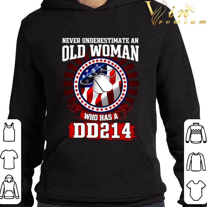 Never Underestimate An Old Woman Who Has A DD 214 Dog tag shirt 9 Never Underestimate An Old Woman Who Has A DD 214 Dog tag shirt