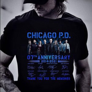 Hot Chicago P.D. TV Series 07th anniversary 2014-2021 Signed Thank You shirt 4