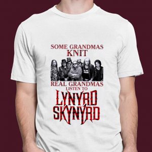 Best Some Grandmas Knit Real Grandmas Listen To Lynyrd Skynyrd Plaid shirt 5