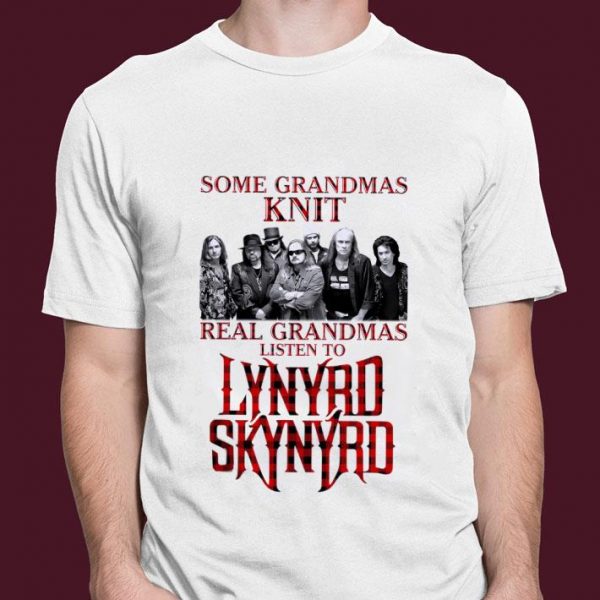 Best Some Grandmas Knit Real Grandmas Listen To Lynyrd Skynyrd Plaid shirt 3