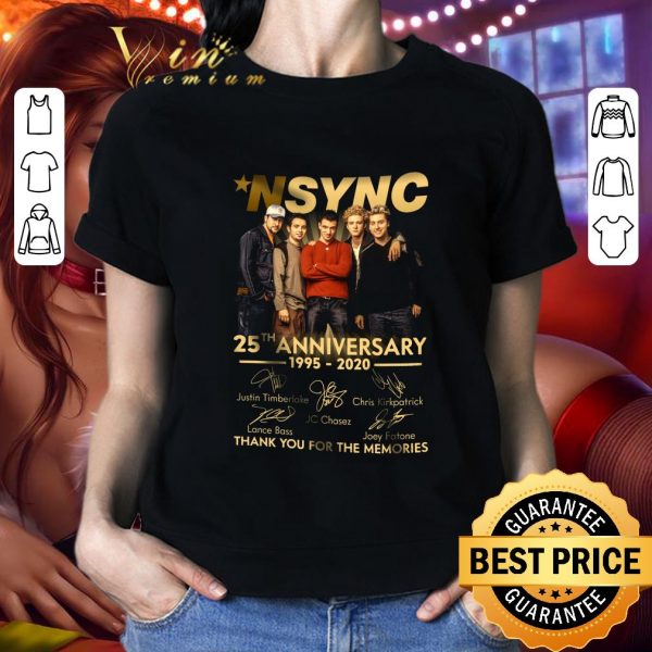 Premium NSYNC 25th anniversary 1995-2020 Signatures JC Chasez shirt 2