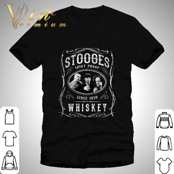 The Three Stooges Idiot Proof Since 1930 Whiskey Jack Daniel's shirt 1